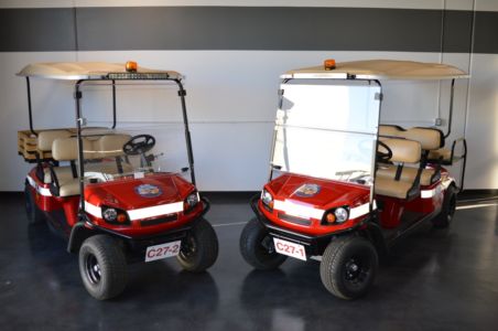 Strobe Lights Mounted on Shuttles